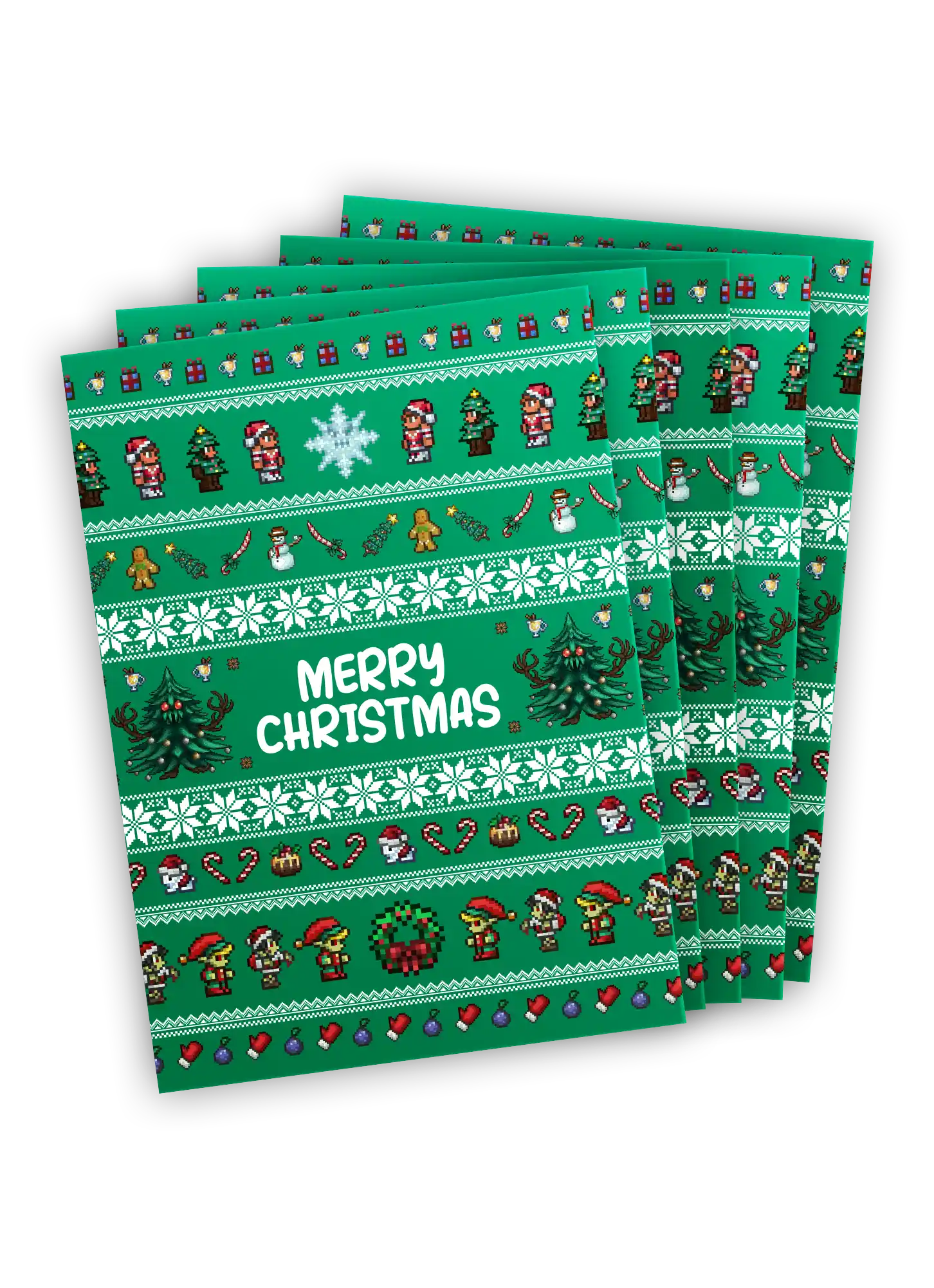 Sprite Christmas Cards - 5 Pack    Terraria