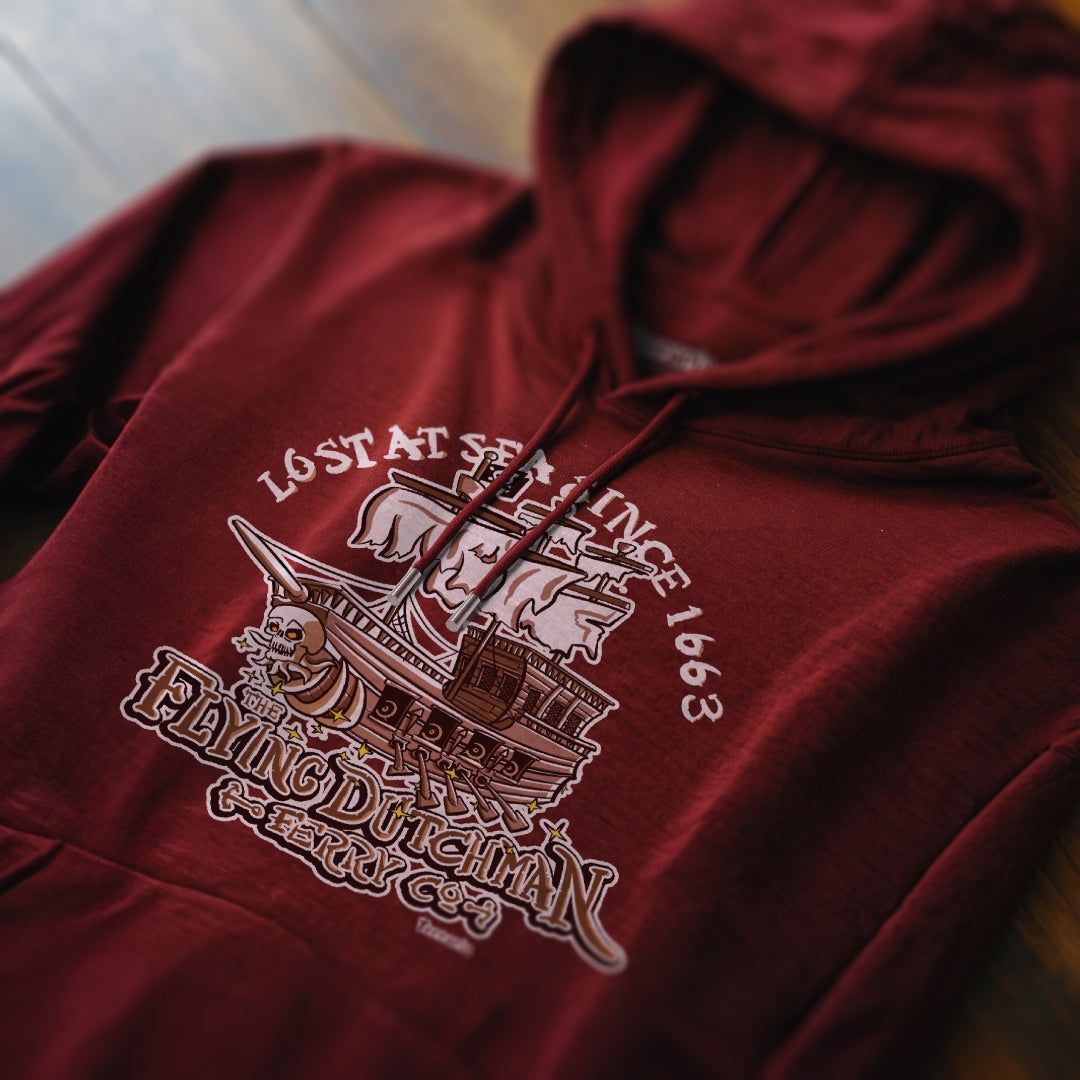 Flying Dutchman Burgundy Hoodie    Terraria